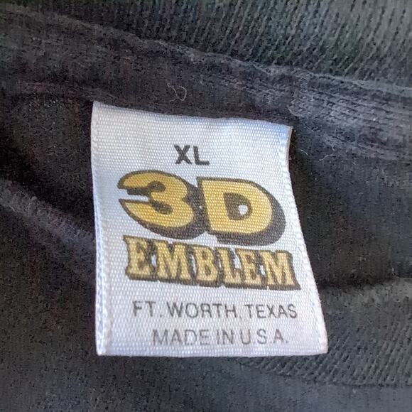 Vintage 1988 Harley Davidson 3D Emblem T Shirt XL 80s American Steel Honolulu HI - Picture 9 of 10